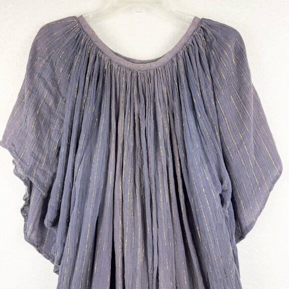 Vintage Kaiser Boho Festival Oversized Moo Moo Tent Dress Maxi OSFA 100% Cotton - Picture 5 of 12